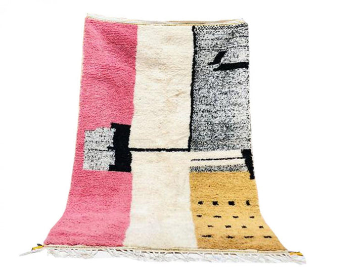 pink moroccan rug, berber rug, azilal rug, berber teppich, wool rug, pink carpet, large area rug, handwoven rug, azilal carpet, beni rug