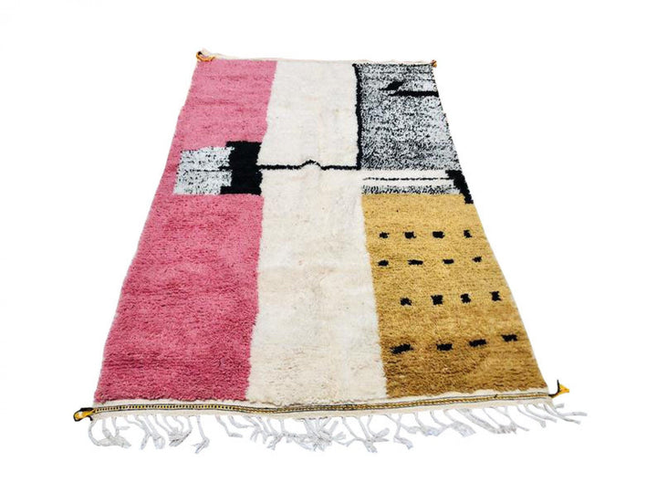 pink moroccan rug, berber rug, azilal rug, berber teppich, wool rug, pink carpet, large area rug, handwoven rug, azilal carpet, beni rug