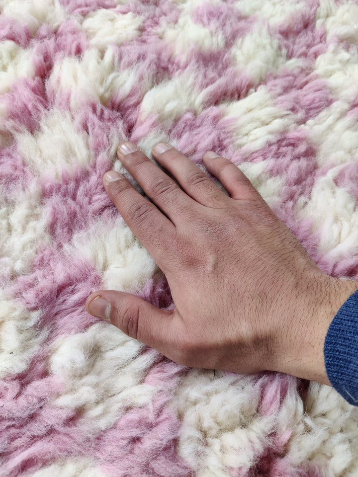 pink moroccan rug, berber rug, azilal rug, berber teppich, wool rug, pink carpet, large area rug, handwoven rug, azilal carpet, beni rug